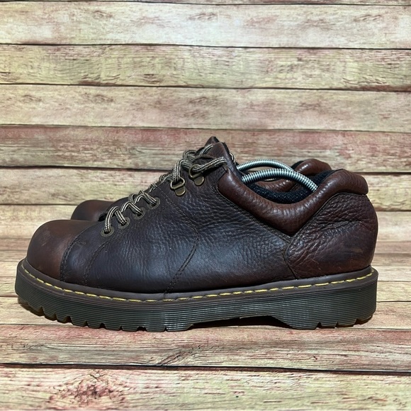 Dr. Martens Brown Leather Chunky Low Boots
